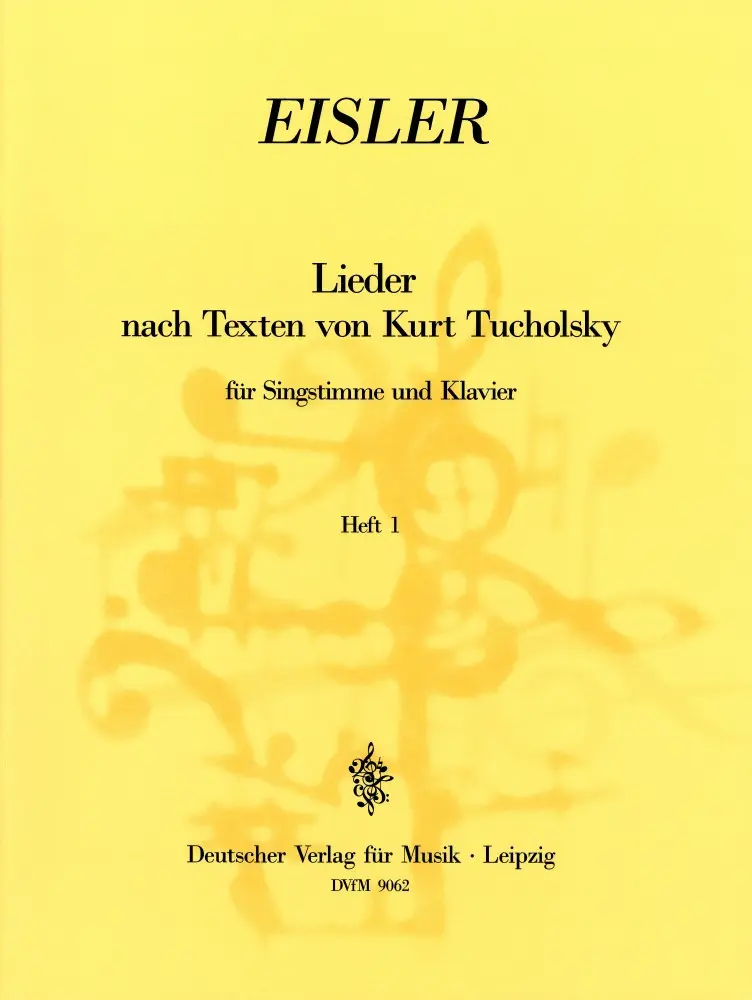 Cover: 9790200490947 | Tucholsky - Lieder Heft 1 | Hans Eisler | Buch | EAN 9790200490947
