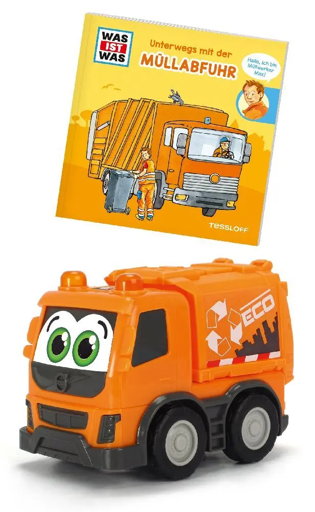 Bild: 4260588291047 | WAS IST WAS Dickie Toys Müllabfuhr. Set (Fahrzeug + Buch) | KG | 2020