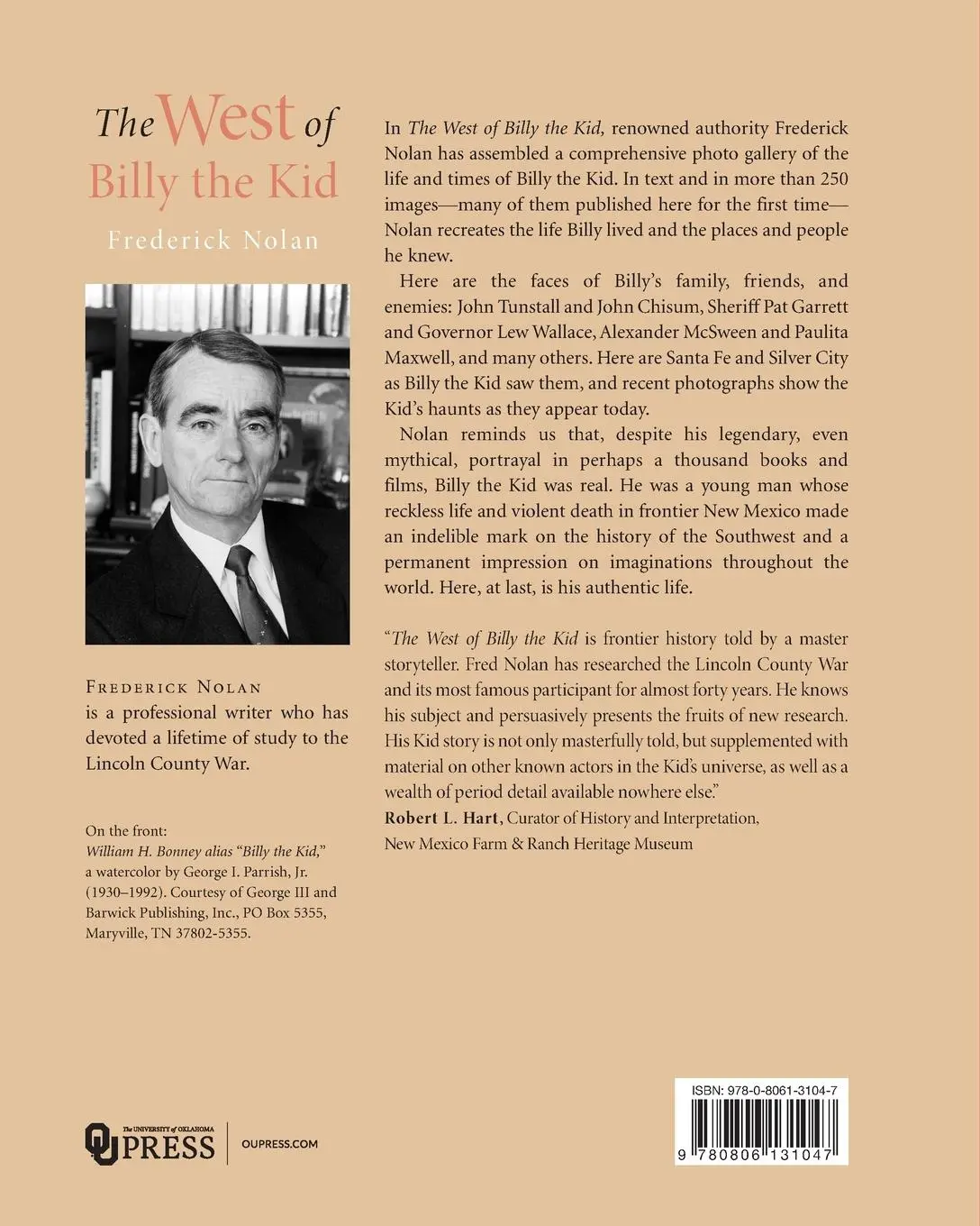 Rückseite: 9780806131047 | West of Billy the Kid | Frederick Nolan | Taschenbuch | Englisch