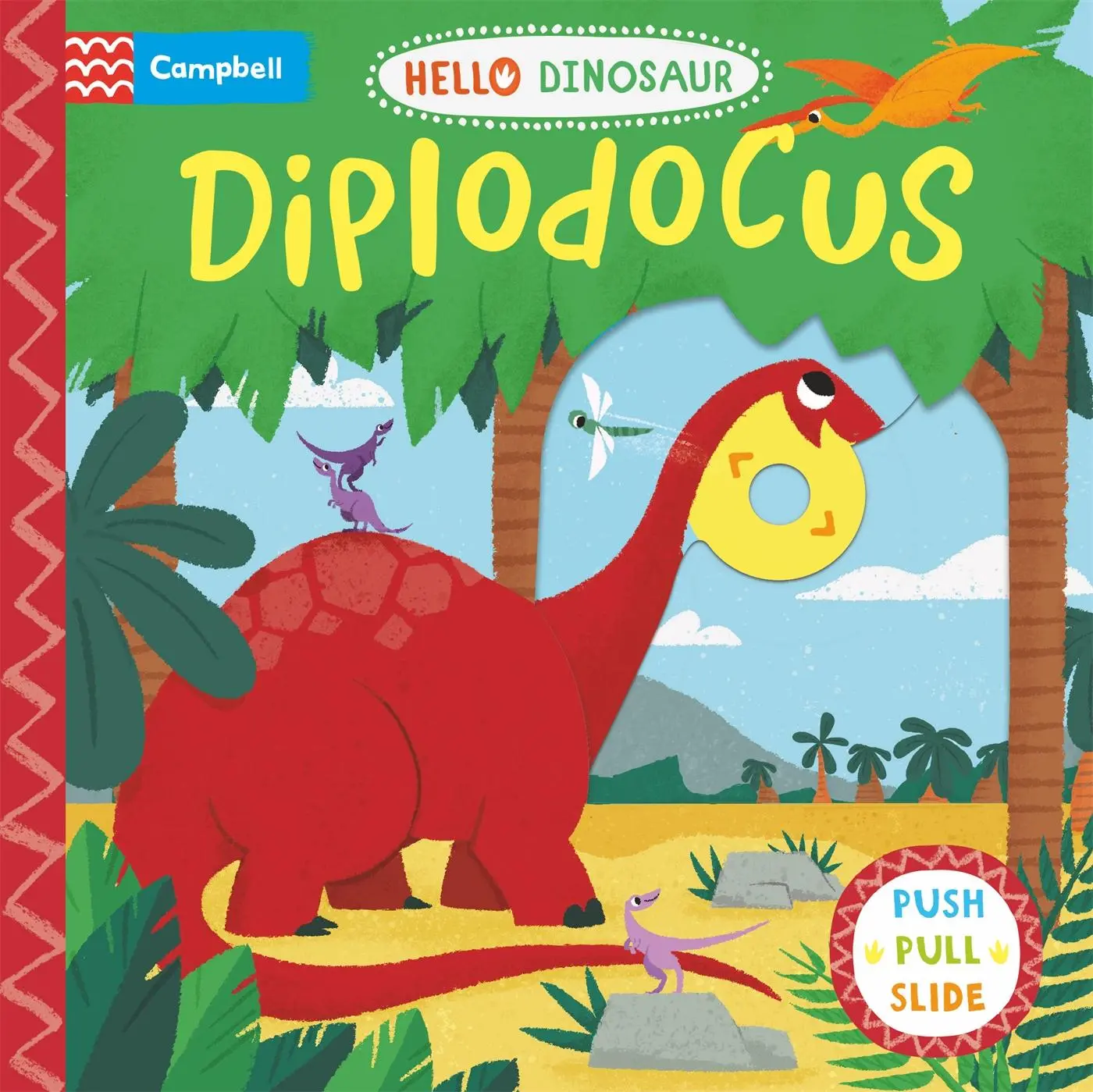 Cover: 9781529071047 | Diplodocus | A Push Pull Slide Dinosaur Book | Campbell Books | Buch