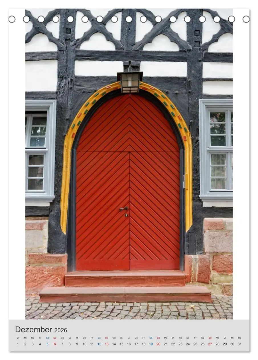 Bild: 9783516691047 | Bad Hersfelder Türen (Tischkalender 2026 DIN A5 hoch), CALVENDO...