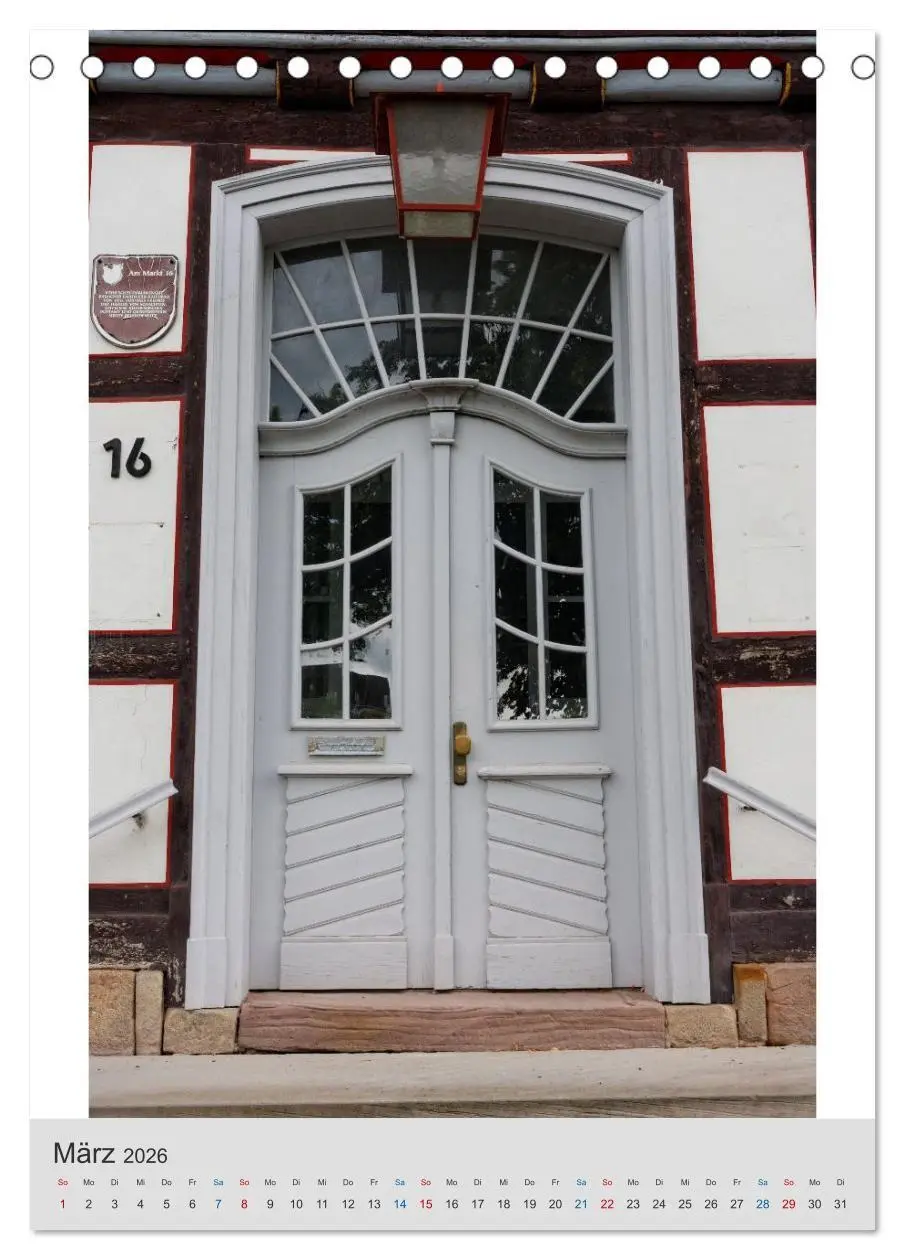 Bild: 9783516691047 | Bad Hersfelder Türen (Tischkalender 2026 DIN A5 hoch), CALVENDO...