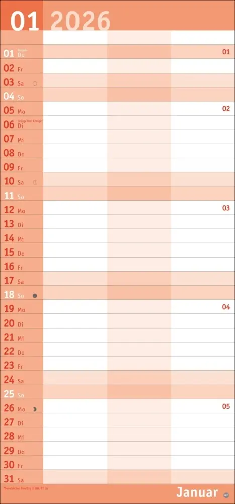 Bild: 9783756411047 | Basic Planer für zwei 2026 | Kalender | Basic Planer Heye | 14 S.