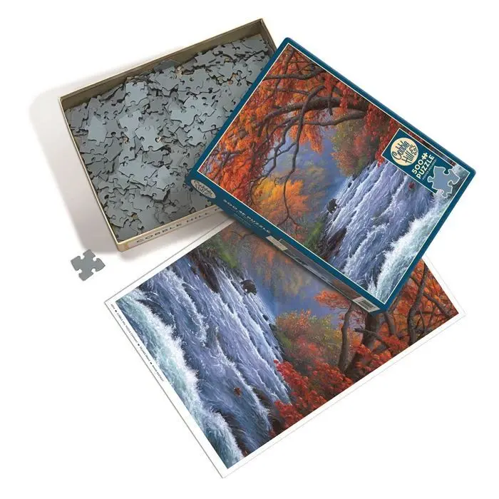 Bild: 625012451147 | COBBLE HILL PUZZLES - Fluss im Herbst 500 Teile | Spiel | In Karton