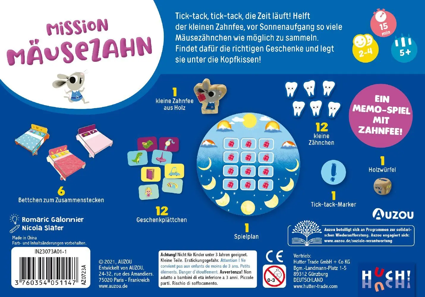 Bild: 3760354051147 | Mission Mäusezahn | Romaric Galonnier | Spiel | Karton | 405114 | 2024