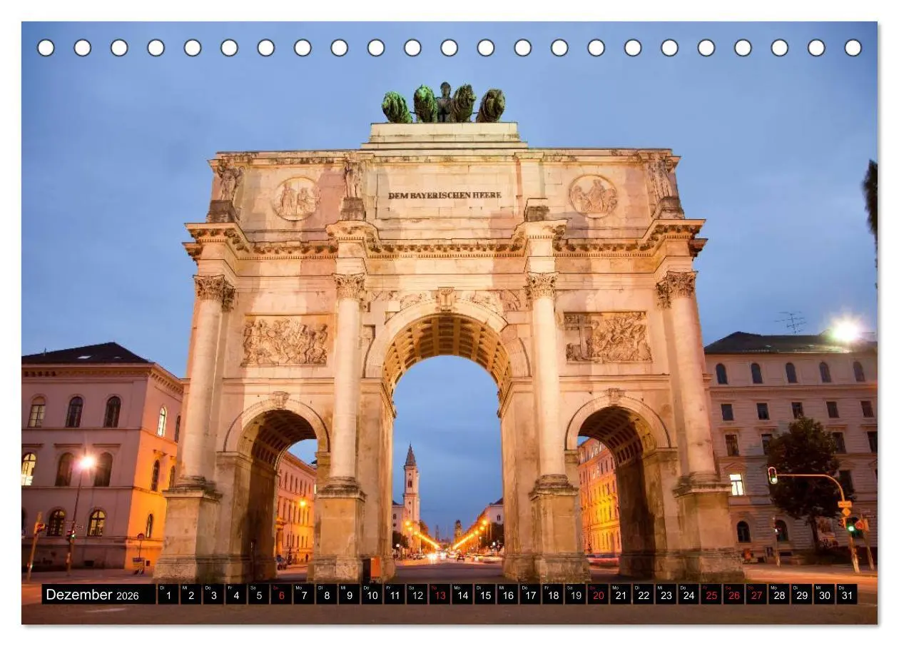 Bild: 9783516131147 | Landeshauptstadt München (Tischkalender 2026 DIN A5 quer), CALVENDO...