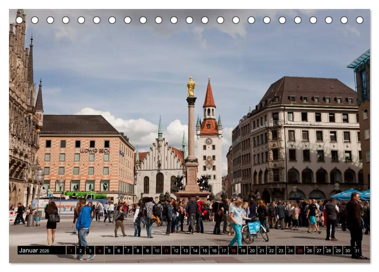 Bild: 9783516131147 | Landeshauptstadt München (Tischkalender 2026 DIN A5 quer), CALVENDO...