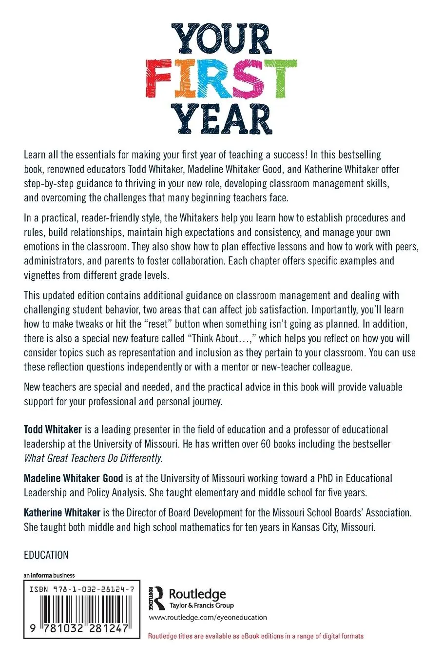 Rückseite: 9781032281247 | Your First Year | How to Survive and Thrive as a New Teacher | Buch