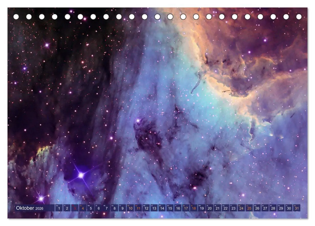 Bild: 9783457271247 | Galaxien, Sterne und Nebel: Leuchten aus dem All (Tischkalender...