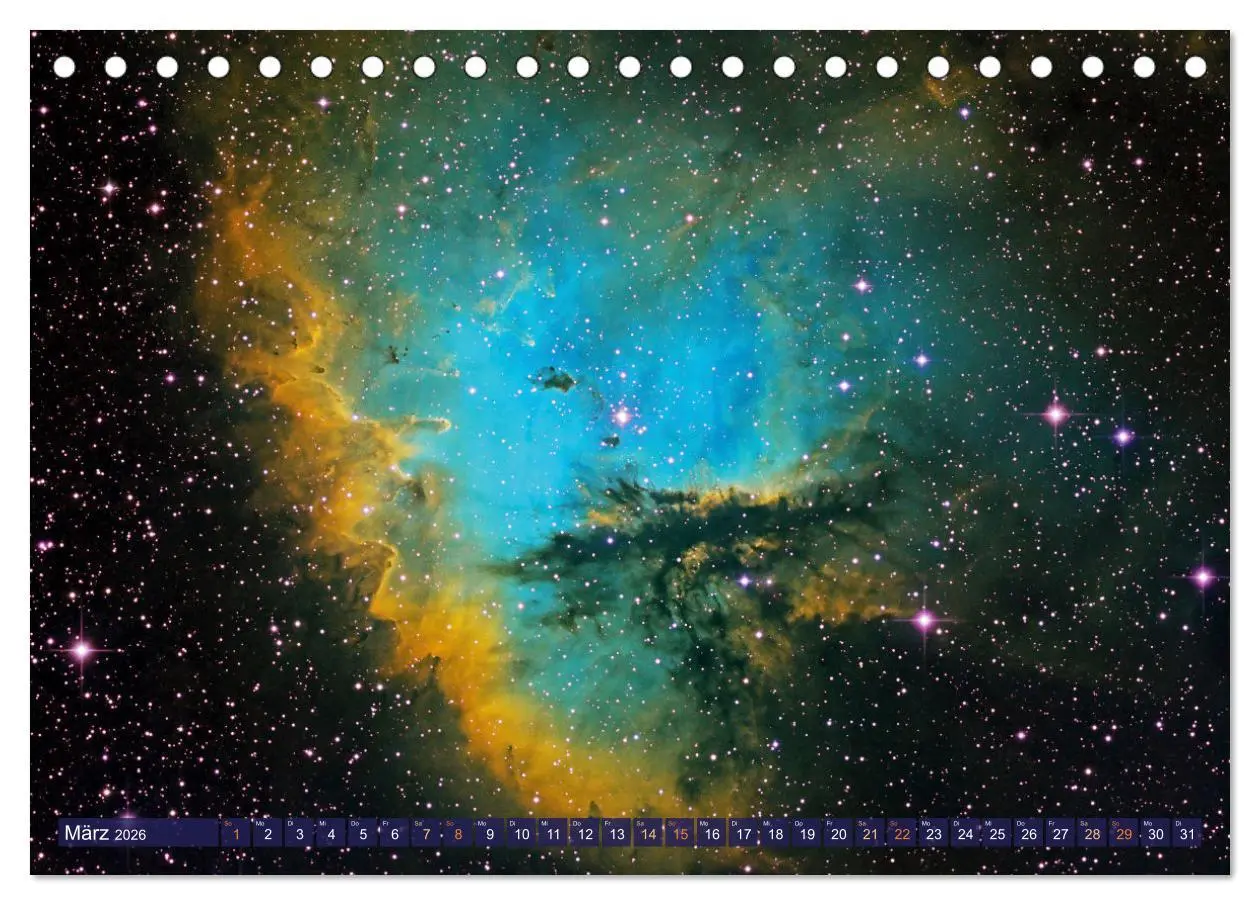 Bild: 9783457271247 | Galaxien, Sterne und Nebel: Leuchten aus dem All (Tischkalender...