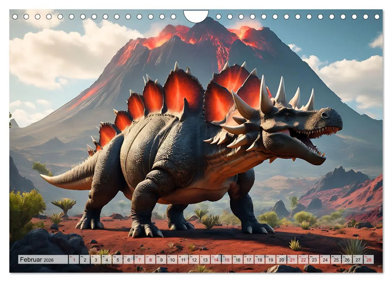 Bild: 9783457341247 | Dinosaurier - die Welt der Urzeitgiganten (Wandkalender 2026 DIN A4...