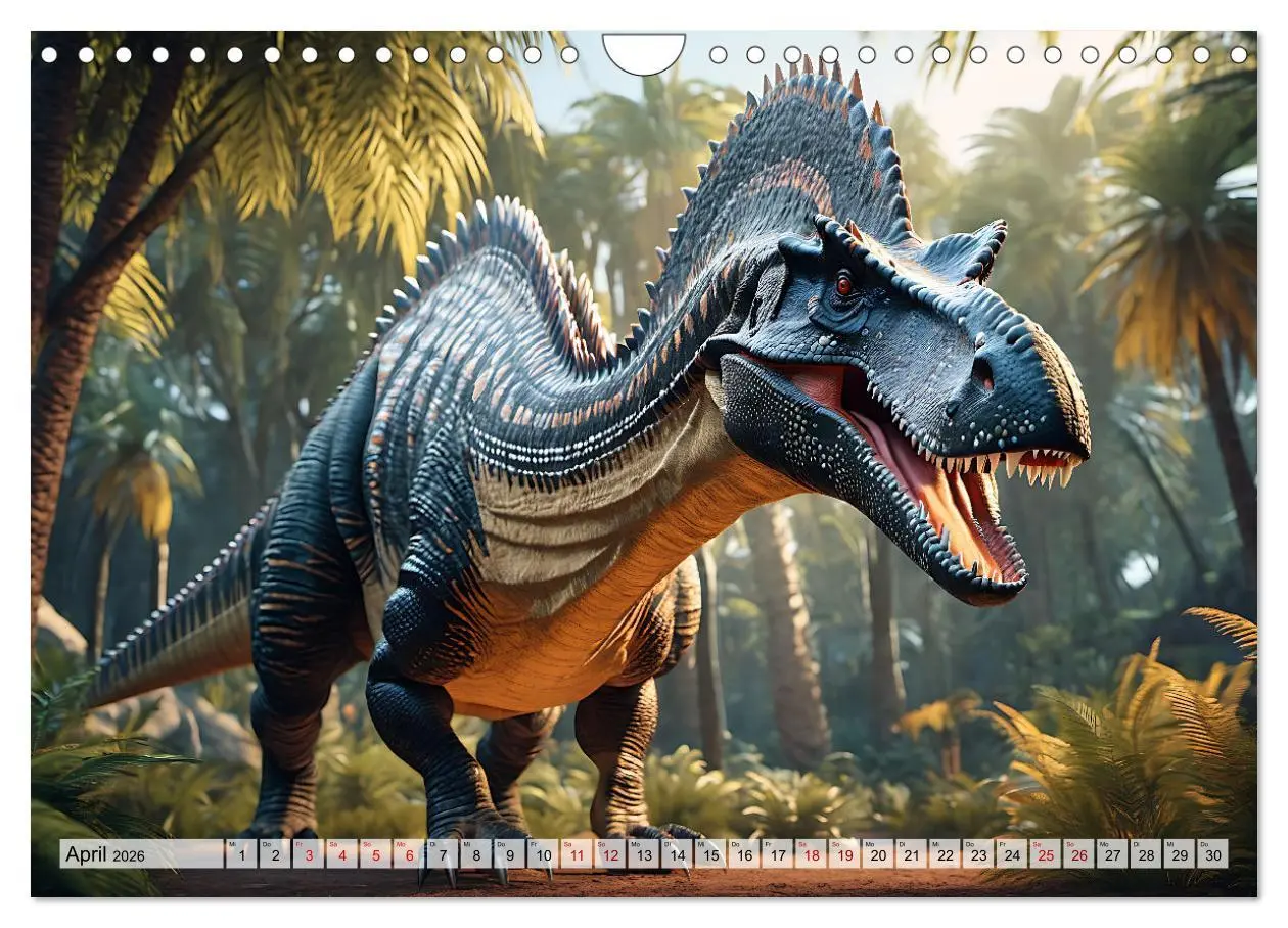 Bild: 9783457341247 | Dinosaurier - die Welt der Urzeitgiganten (Wandkalender 2026 DIN A4...