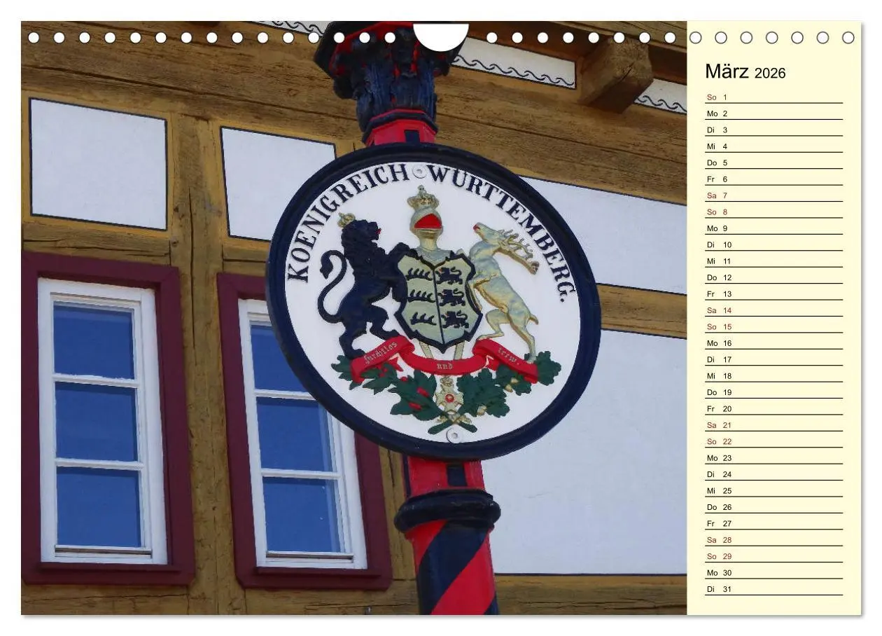 Bild: 9783457891247 | Unterwegs in Waiblingen (Wandkalender 2026 DIN A4 quer), CALVENDO...