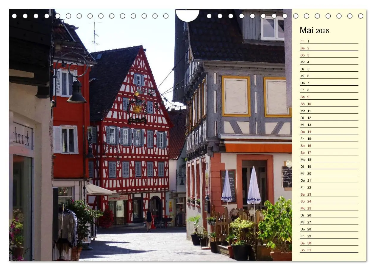 Bild: 9783457891247 | Unterwegs in Waiblingen (Wandkalender 2026 DIN A4 quer), CALVENDO...