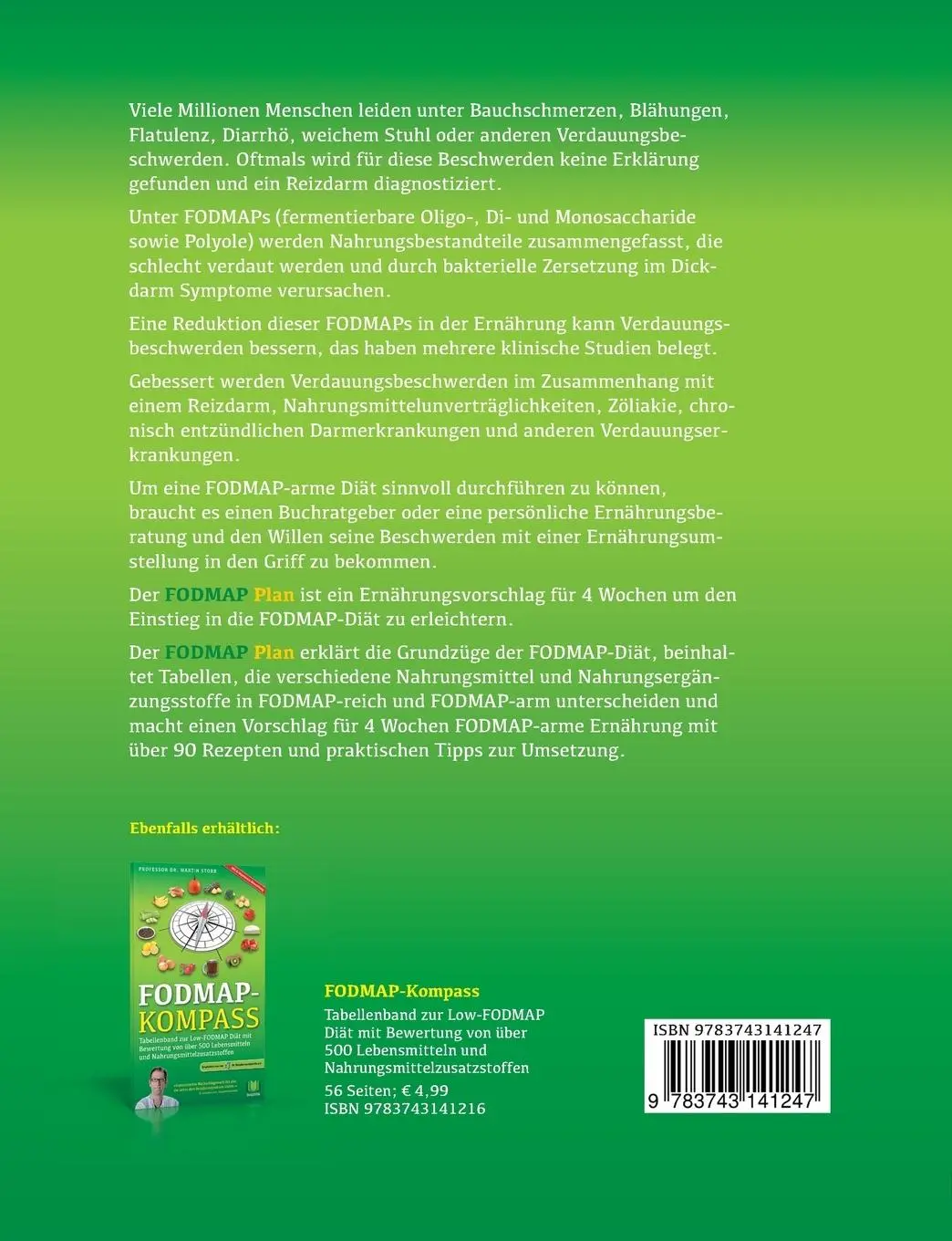 Rückseite: 9783743141247 | Der FODMAP Plan - Unbeschwert essen mit der FODMAP Diät | Martin Storr