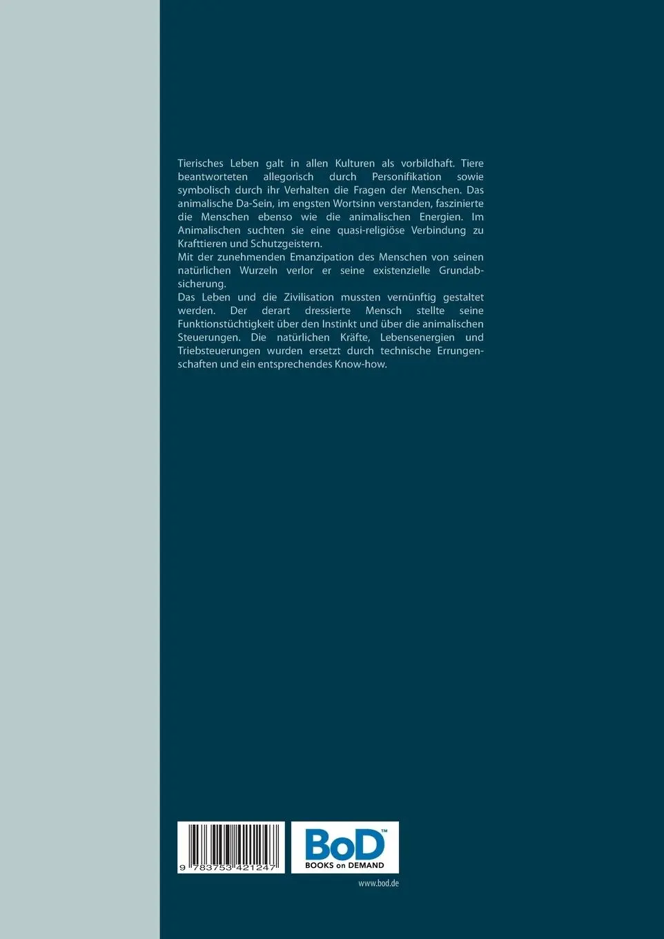 Rückseite: 9783753421247 | Animalische Kräfte | Walter Machtemes | Taschenbuch | Paperback | 2021