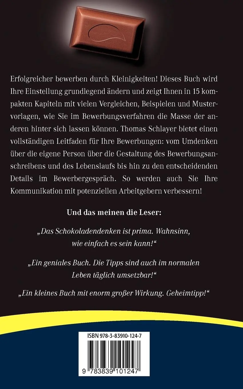 Rückseite: 9783839101247 | Erfolgreicher bewerben durch Kleinigkeiten | Thomas Schlayer | Buch