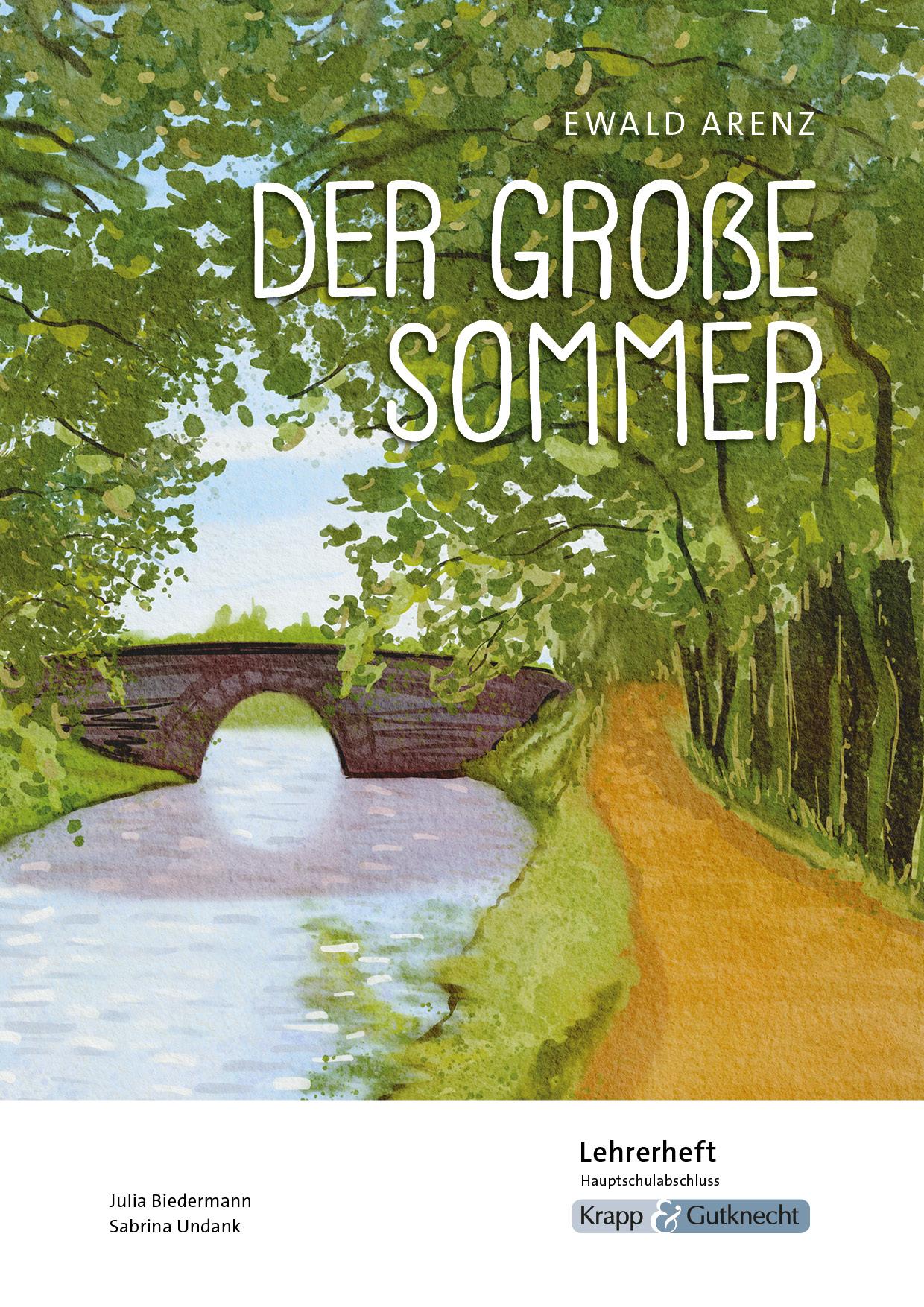 Cover: 9783963231247 | Der große Sommer - Ewald Arenz - Lehrerheft - Hauptschule | Broschüre