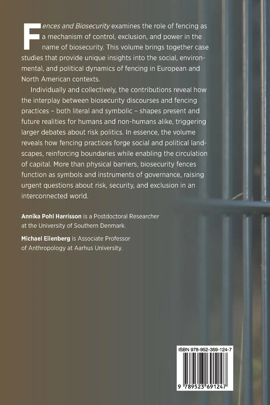 Rückseite: 9789523691247 | Fences and Biosecurity | The Politics of Governing Unruly Nature