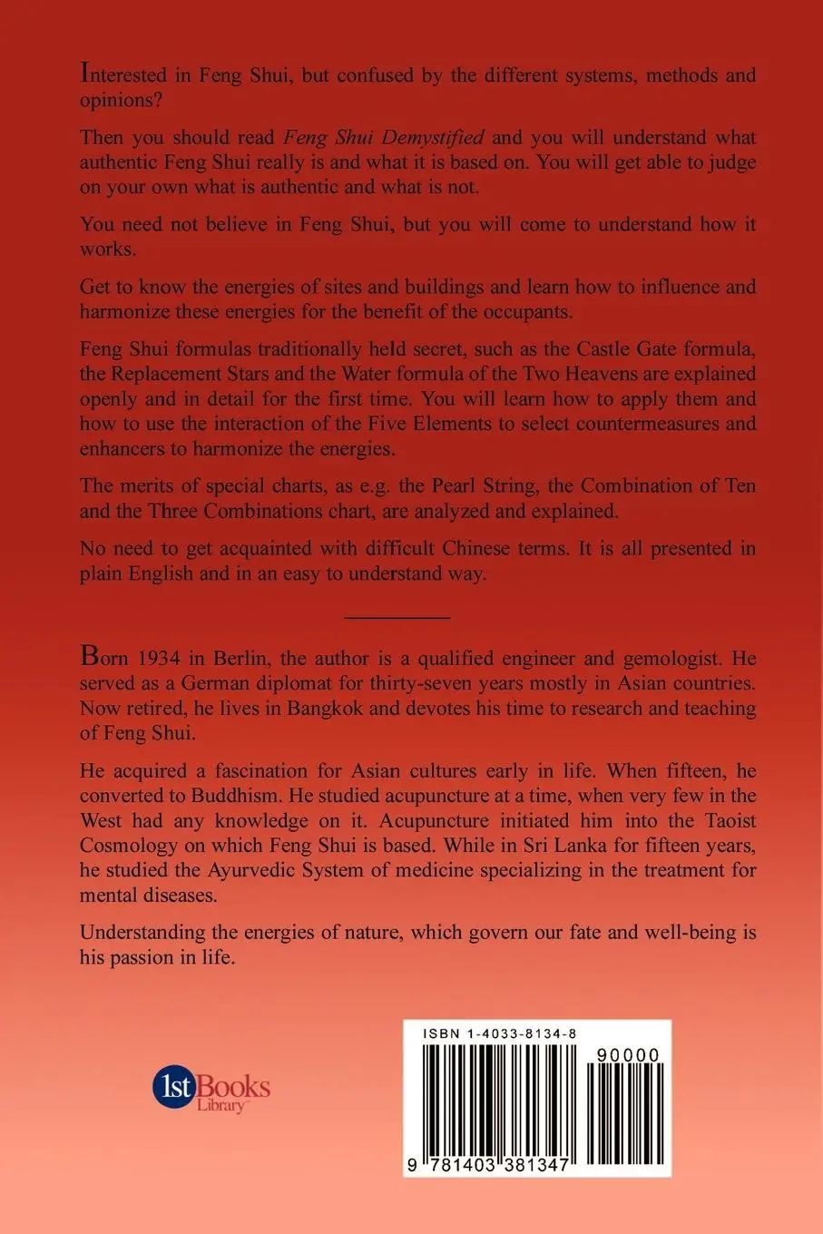 Rückseite: 9781403381347 | Feng Shui Demystified | Ulrich Wilhelm Lippelt | Taschenbuch | 2003