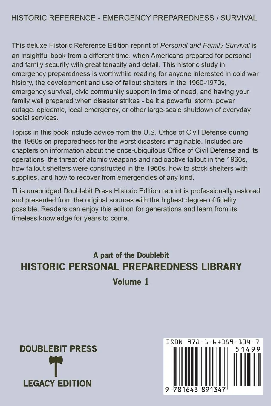Rückseite: 9781643891347 | Personal and Family Survival (Historic Reference Edition) | Defense