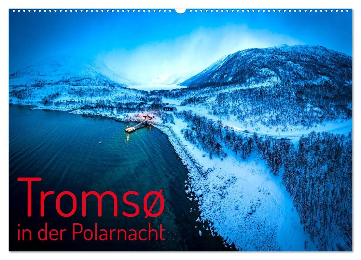 Cover: 9783457261347 | Tromsø in der Polarnacht (Wandkalender 2026 DIN A2 quer), CALVENDO...
