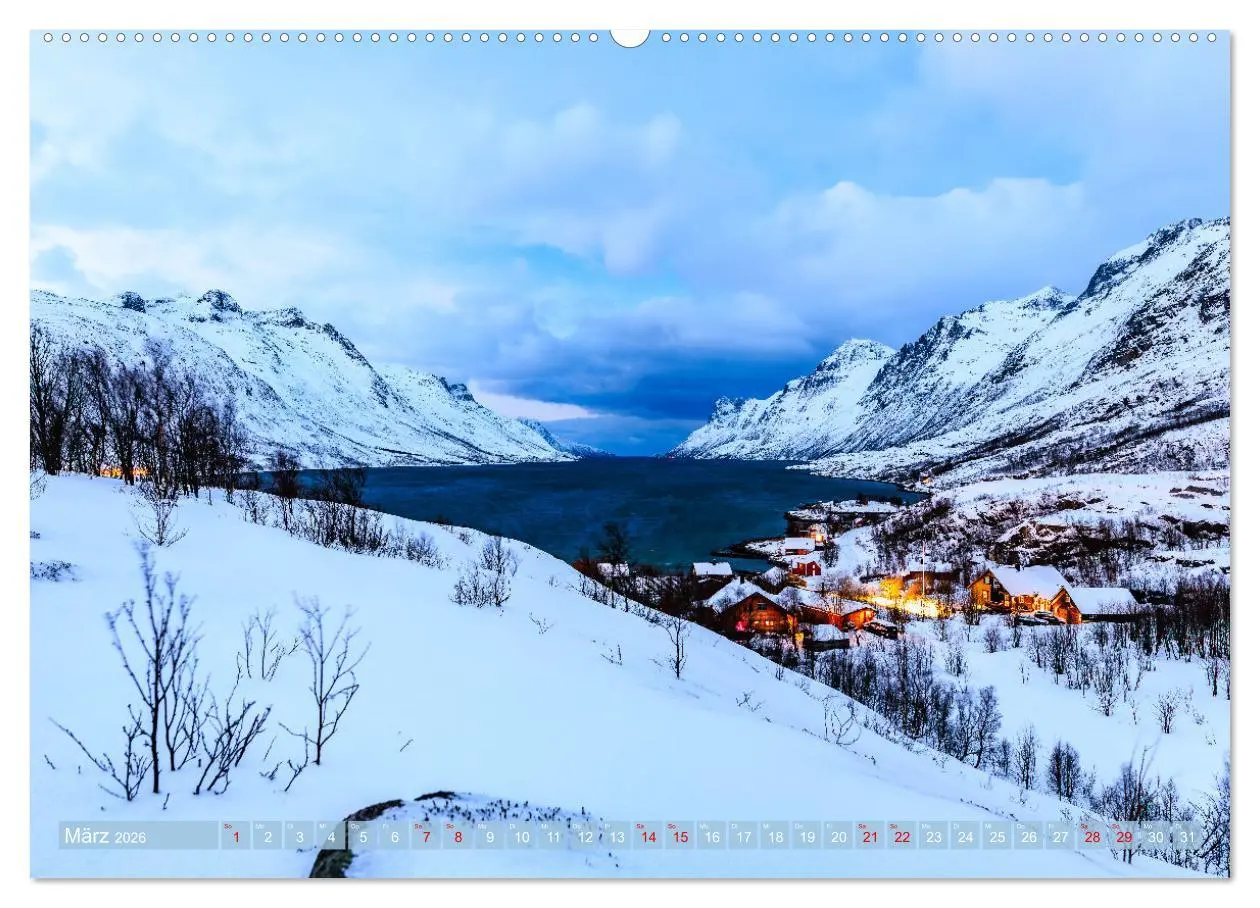 Bild: 9783457261347 | Tromsø in der Polarnacht (Wandkalender 2026 DIN A2 quer), CALVENDO...