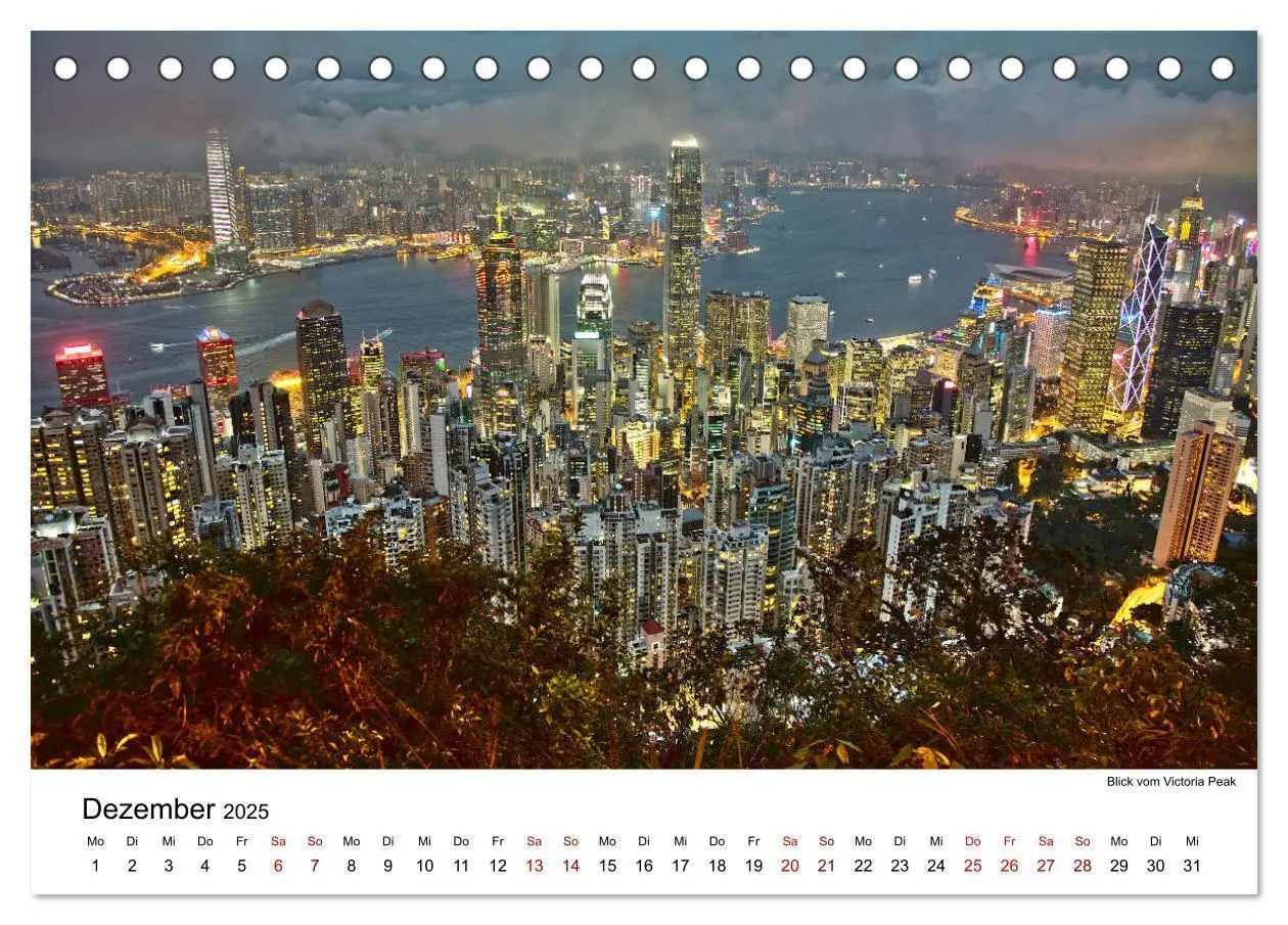 Bild: 9783435161447 | Megacity Hong Kong (Tischkalender 2025 DIN A5 quer), CALVENDO...