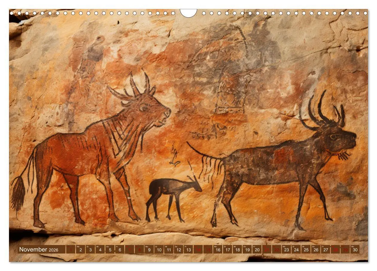 Bild: 9783457491447 | Steinzeit Galerie (Wandkalender 2026 DIN A3 quer), CALVENDO...