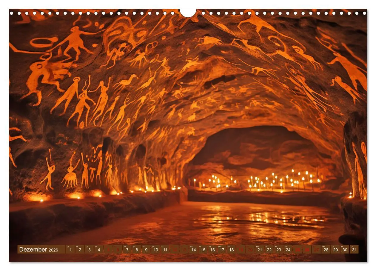 Bild: 9783457491447 | Steinzeit Galerie (Wandkalender 2026 DIN A3 quer), CALVENDO...