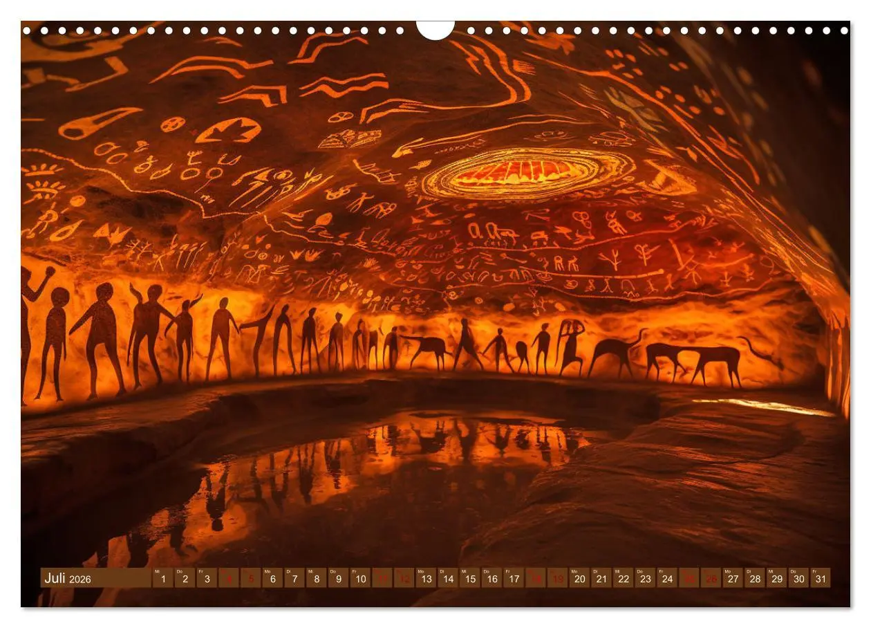 Bild: 9783457491447 | Steinzeit Galerie (Wandkalender 2026 DIN A3 quer), CALVENDO...