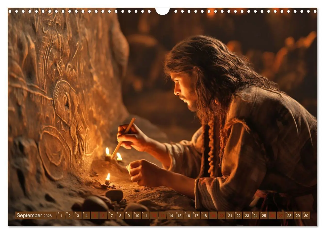 Bild: 9783457491447 | Steinzeit Galerie (Wandkalender 2026 DIN A3 quer), CALVENDO...
