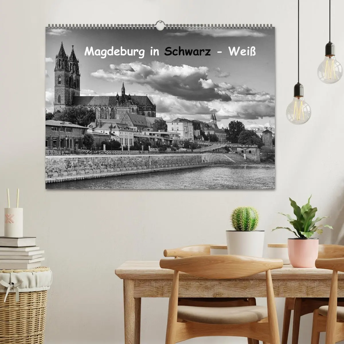 Bild: 9783516031447 | Magdeburg in Schwarz - Weiß (Wandkalender 2026 DIN A2 quer),...