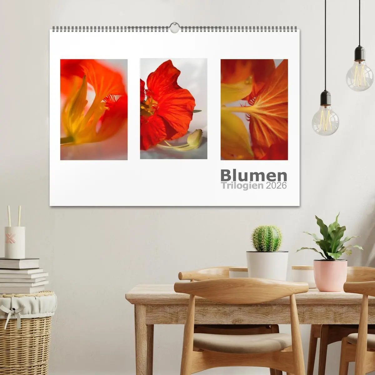 Bild: 9783516101447 | Blumen Trilogien (Wandkalender 2026 DIN A2 quer), CALVENDO...