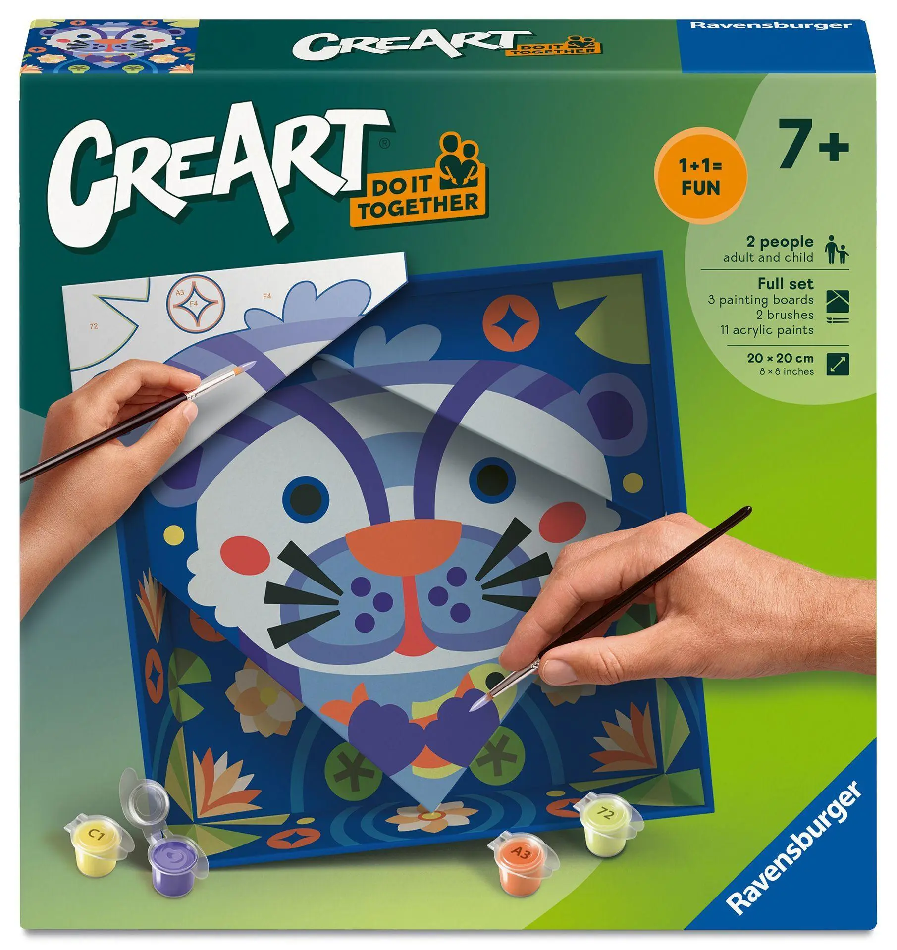 Cover: 4005555231547 | CreArt, Malen nach Zahlen Do it together - Otter | Spiel | Deutsch