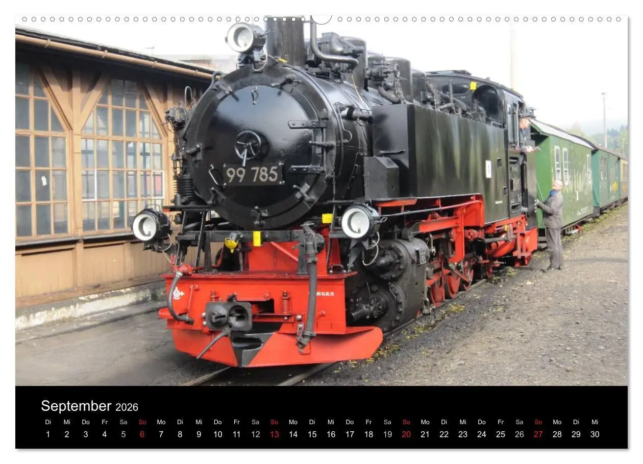 Bild: 9783516021547 | Sächsische Dampfeisenbahnen 2026 (hochwertiger Premium Wandkalender...