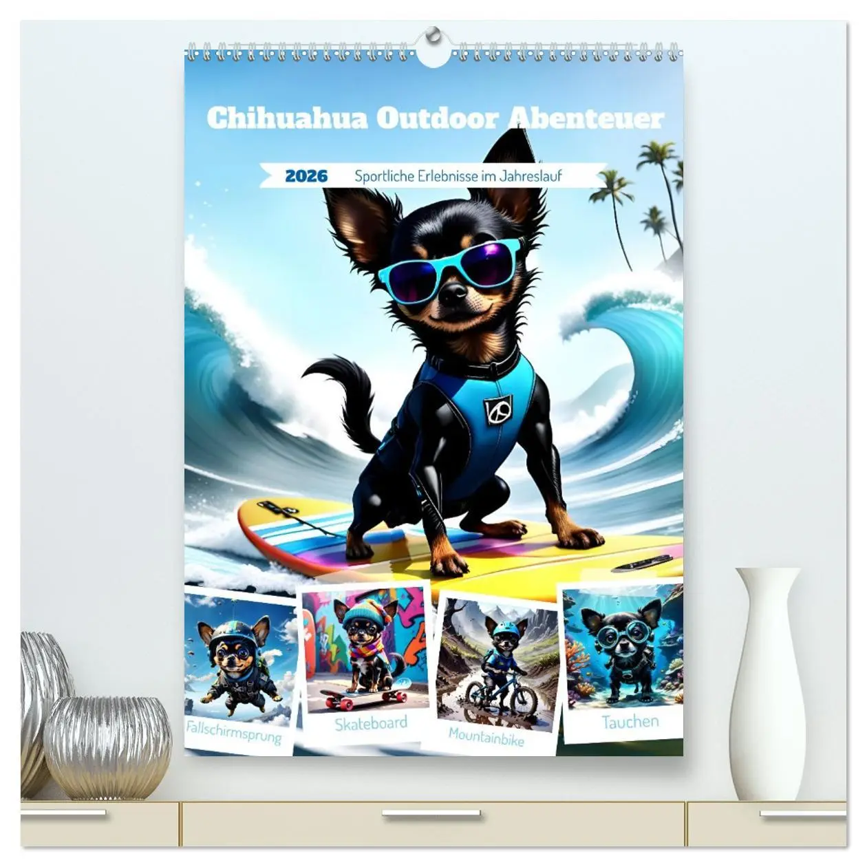 Cover: 9783516261547 | Chihuahua Outdoor Abenteuer (hochwertiger Premium Wandkalender 2026...