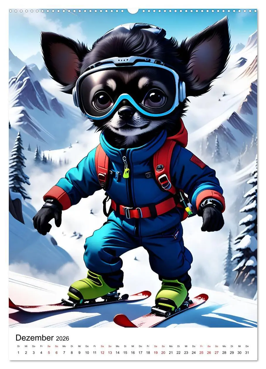 Bild: 9783516261547 | Chihuahua Outdoor Abenteuer (hochwertiger Premium Wandkalender 2026...