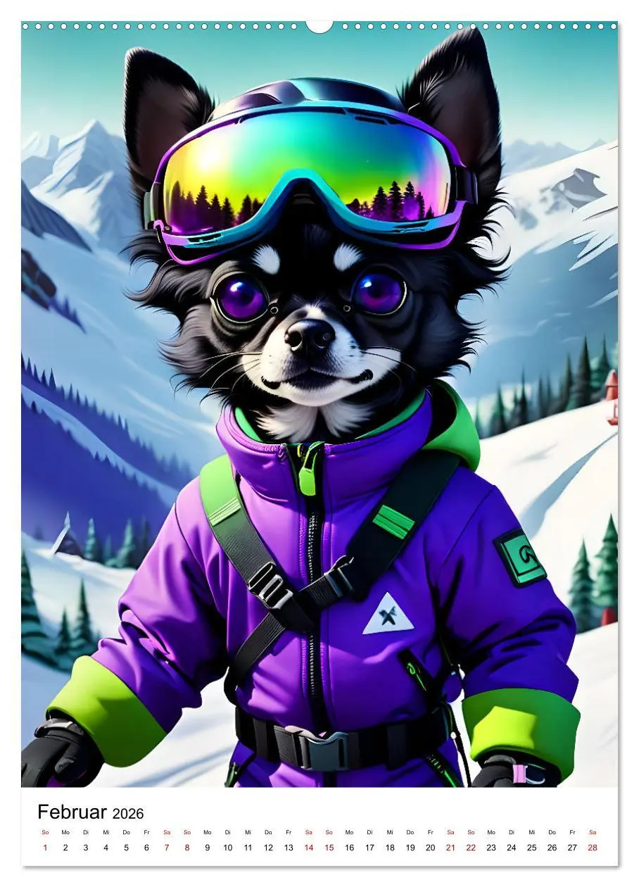 Bild: 9783516261547 | Chihuahua Outdoor Abenteuer (hochwertiger Premium Wandkalender 2026...