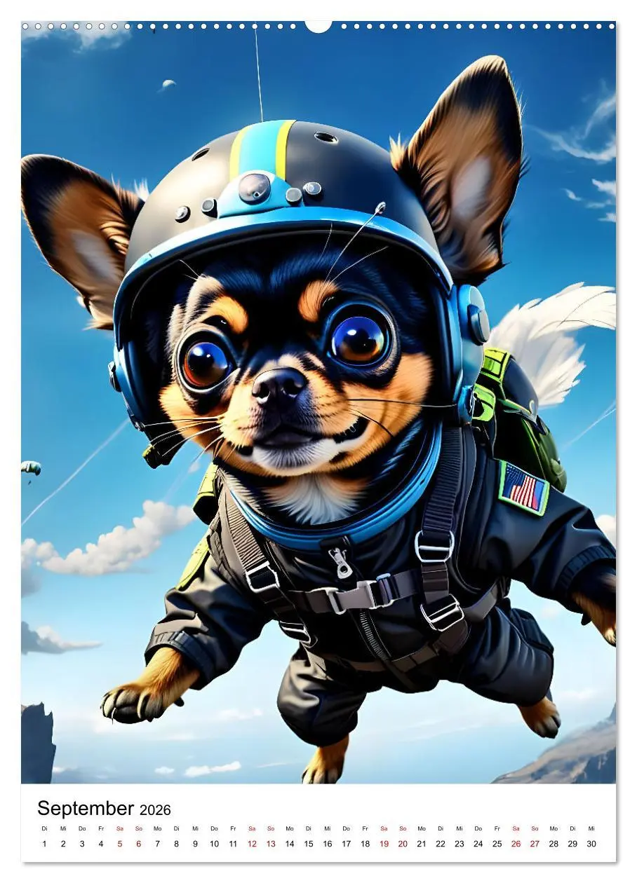Bild: 9783516261547 | Chihuahua Outdoor Abenteuer (hochwertiger Premium Wandkalender 2026...