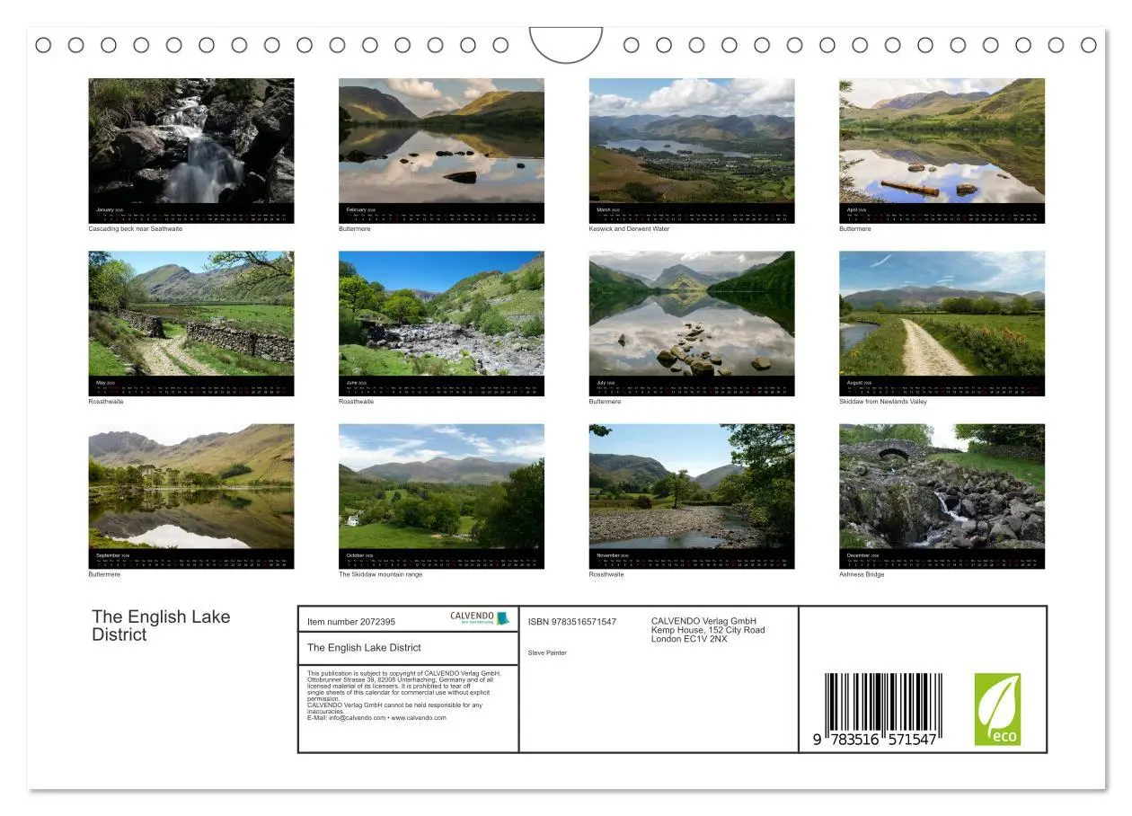 Bild: 9783516571547 | The English Lake District (Wall Calendar 2026 DIN A4 landscape),...