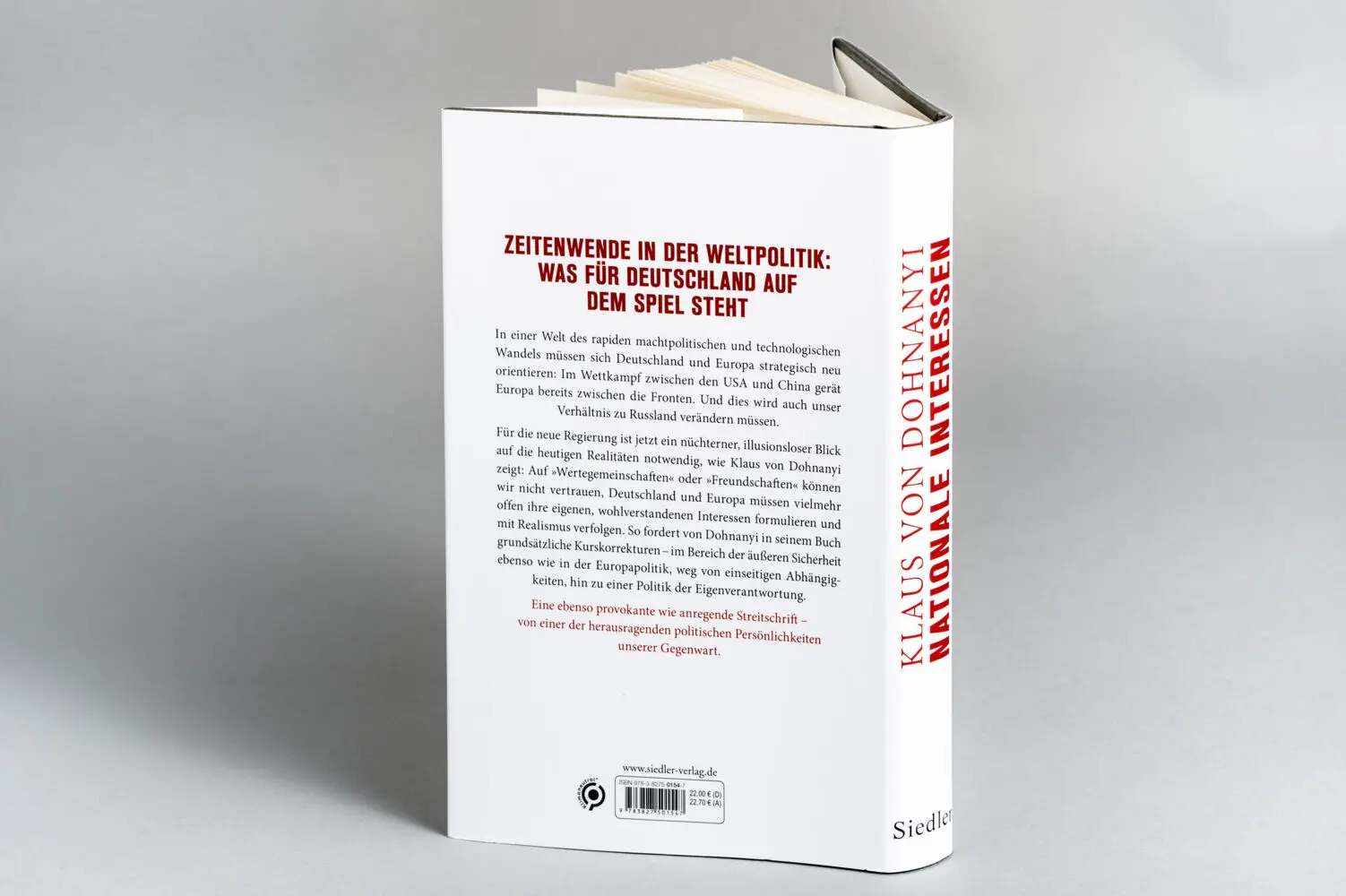 Bild: 9783827501547 | Nationale Interessen | Klaus von Dohnanyi | Buch | Deutsch | 2022