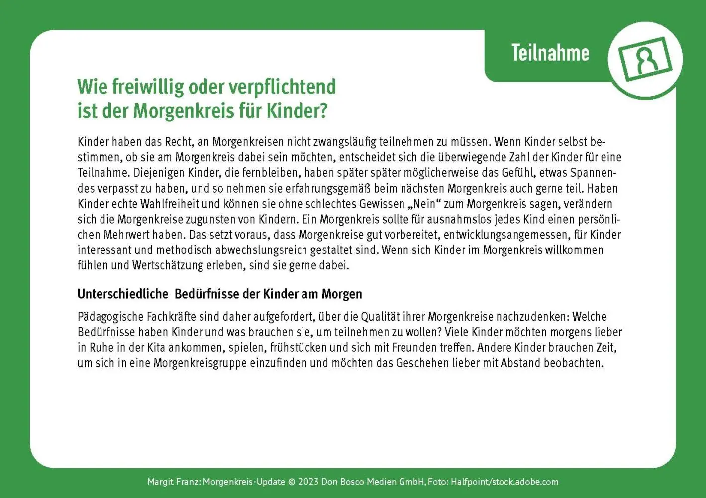 Bild: 4260694921647 | Morgenkreis-Update: Das bewährte Kita-Ritual partizipativ...