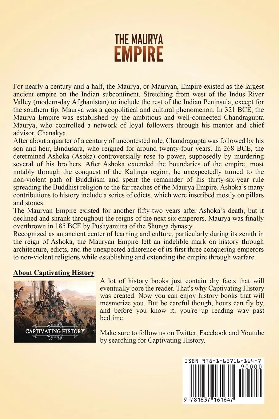 Rückseite: 9781637161647 | The Maurya Empire | Captivating History | Taschenbuch | Englisch