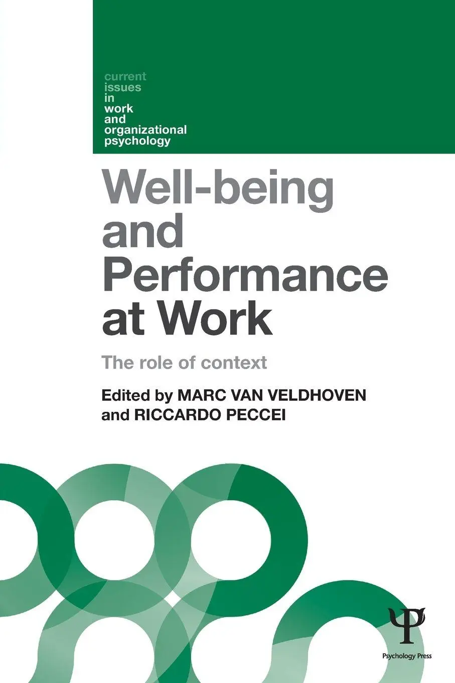 Cover: 9781848721647 | Well-being and Performance at Work | The role of context | Taschenbuch