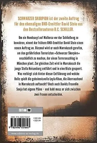 Rückseite: 9782496701647 | Schwarzer Skorpion | B. C. Schiller | Taschenbuch | 236 S. | Deutsch