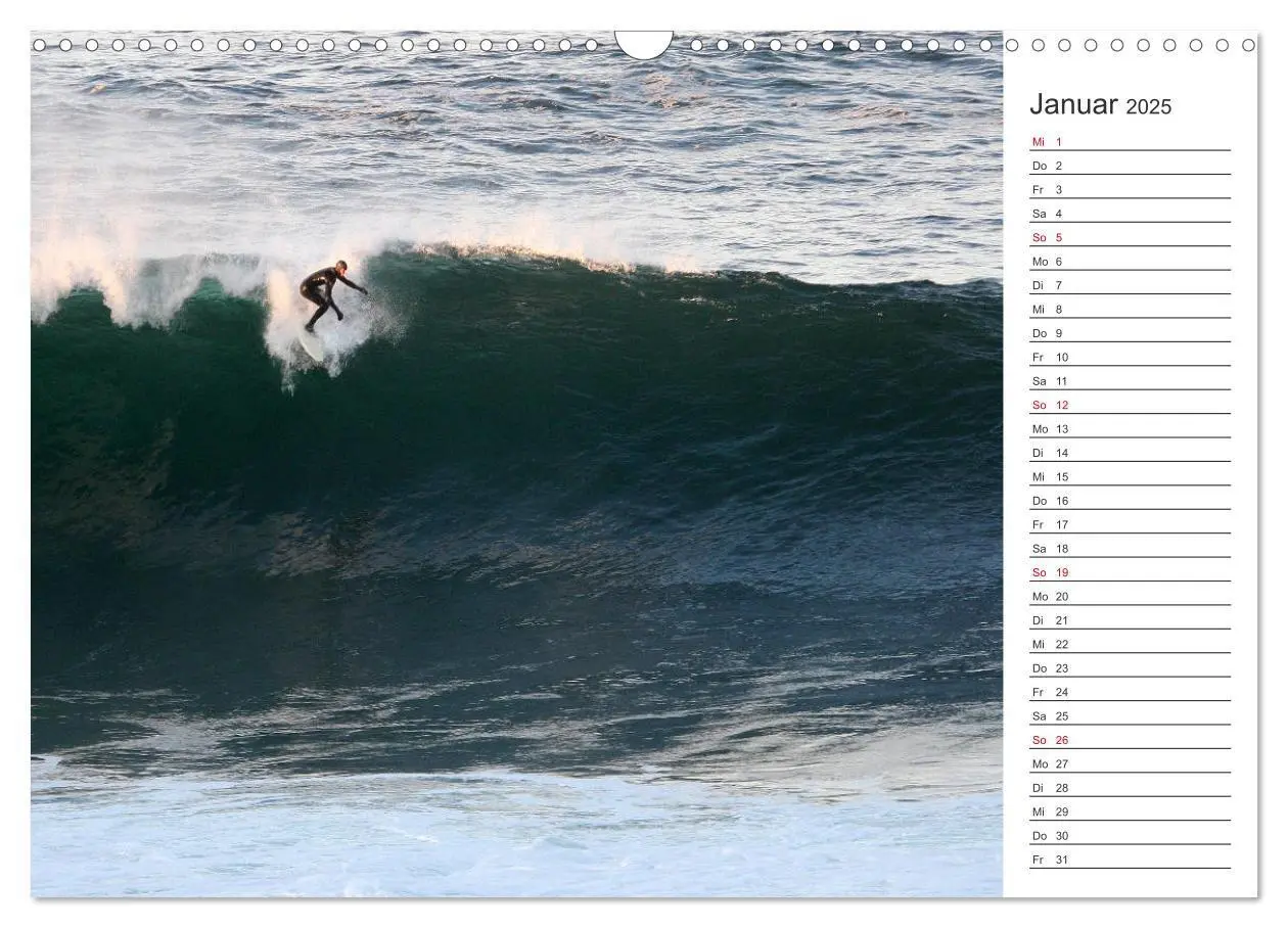 Bild: 9783435381647 | Surfen - Spaß auf den Wellen (Wandkalender 2025 DIN A3 quer),...