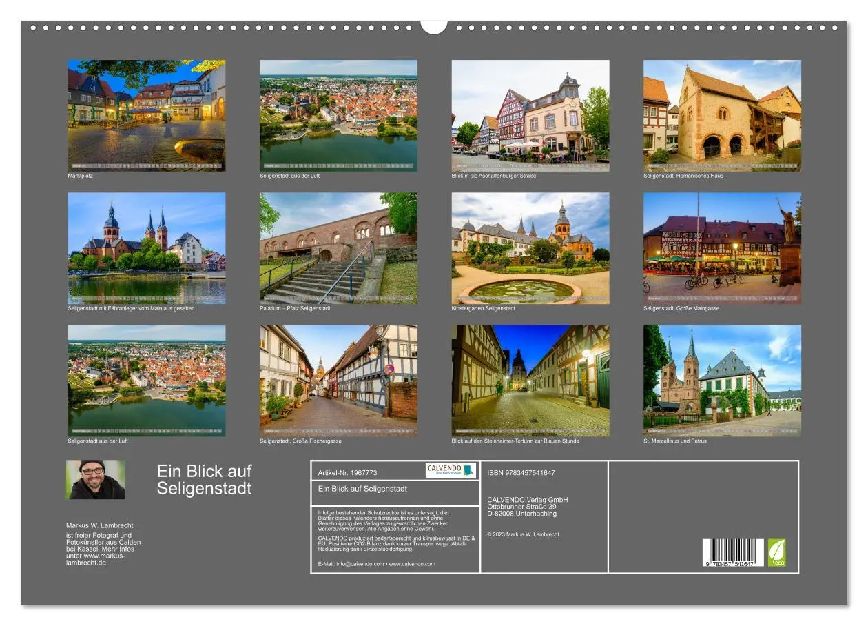 Bild: 9783457541647 | Ein Blick auf Seligenstadt (Wandkalender 2026 DIN A2 quer),...