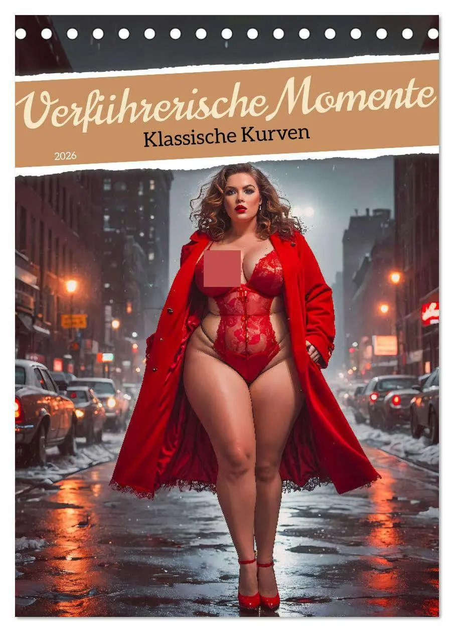 Cover: 9783516251647 | Verführerische Momente - Klassische Kurven (Tischkalender 2026 DIN...