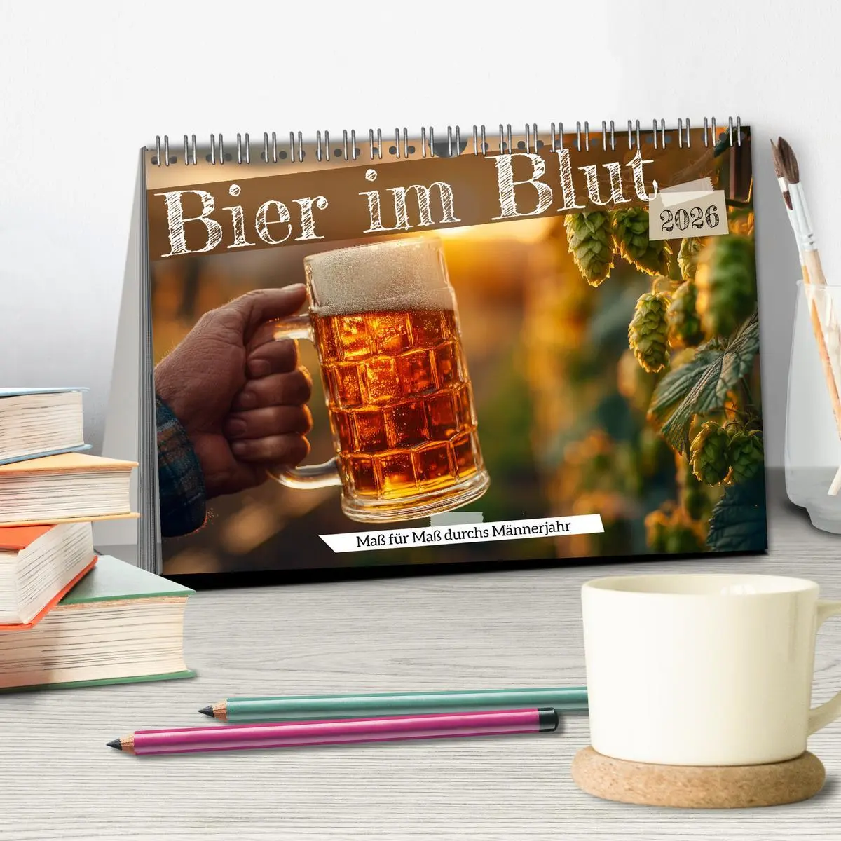 Bild: 9783516631647 | Bier im Blut - Maß für Maß durchs Männerjahr (Tischkalender 2026...